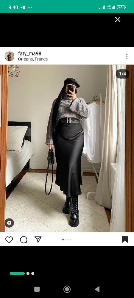 Jupe longue noir 