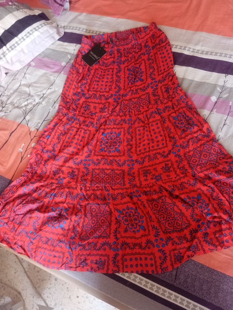 Jupe longue cloche turkey