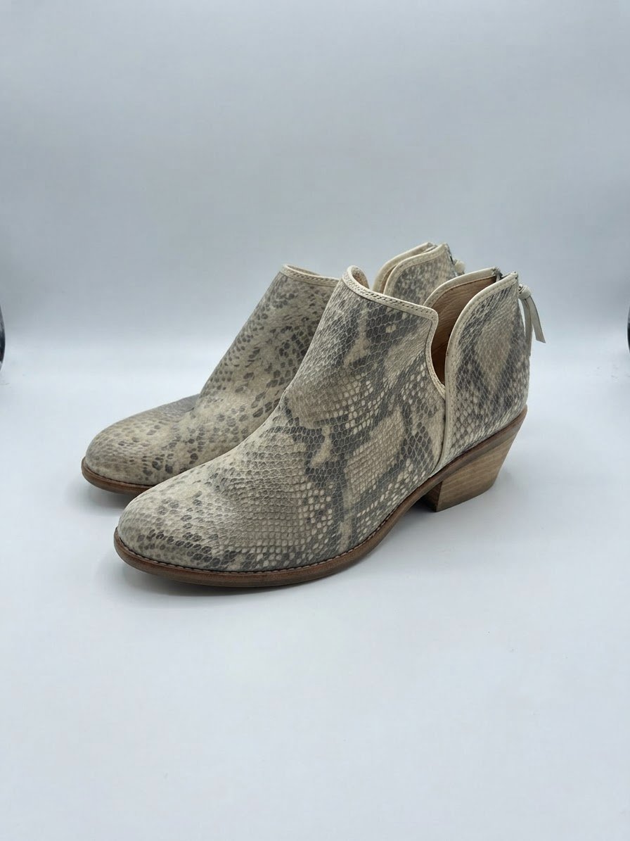   bottines Söfft Abena pour femmes en imprimé serpent noir et crème