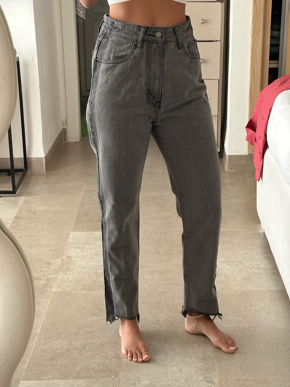 Jean gris Nasty Gal