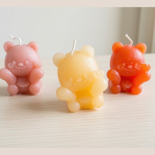 Trois bougies parfumées