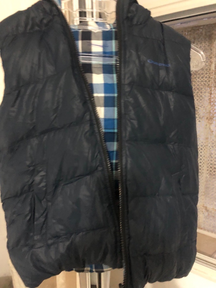 Doudoune sans manches garcon 8 ans bleu marine 