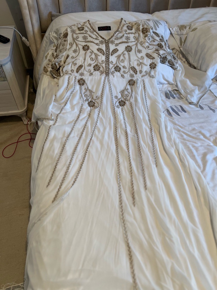 Robe de soiree écru 