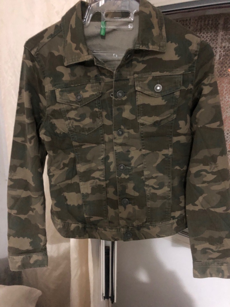 Veste jean kaki militaire