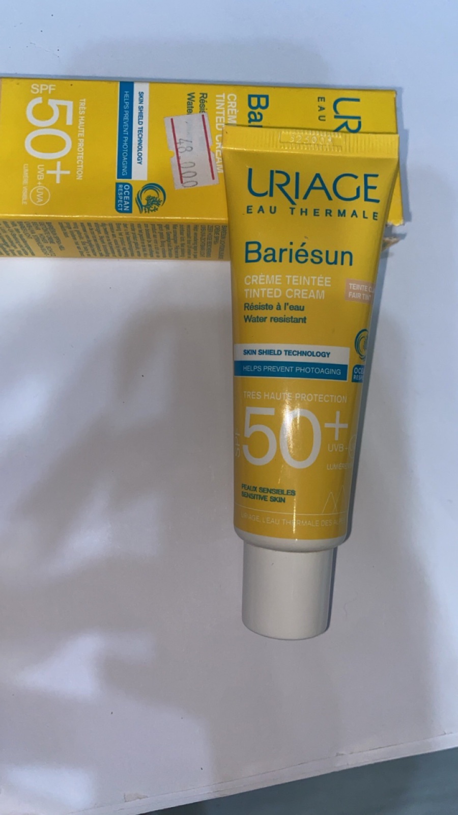 URIAGE Bariésun Crème Solaire Teintée Claire Spf 50 +, 50ml