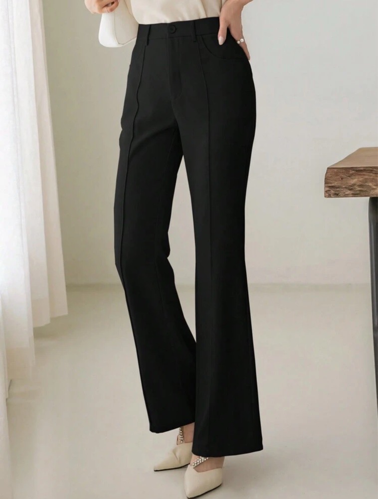 Pantalon noir large h&m