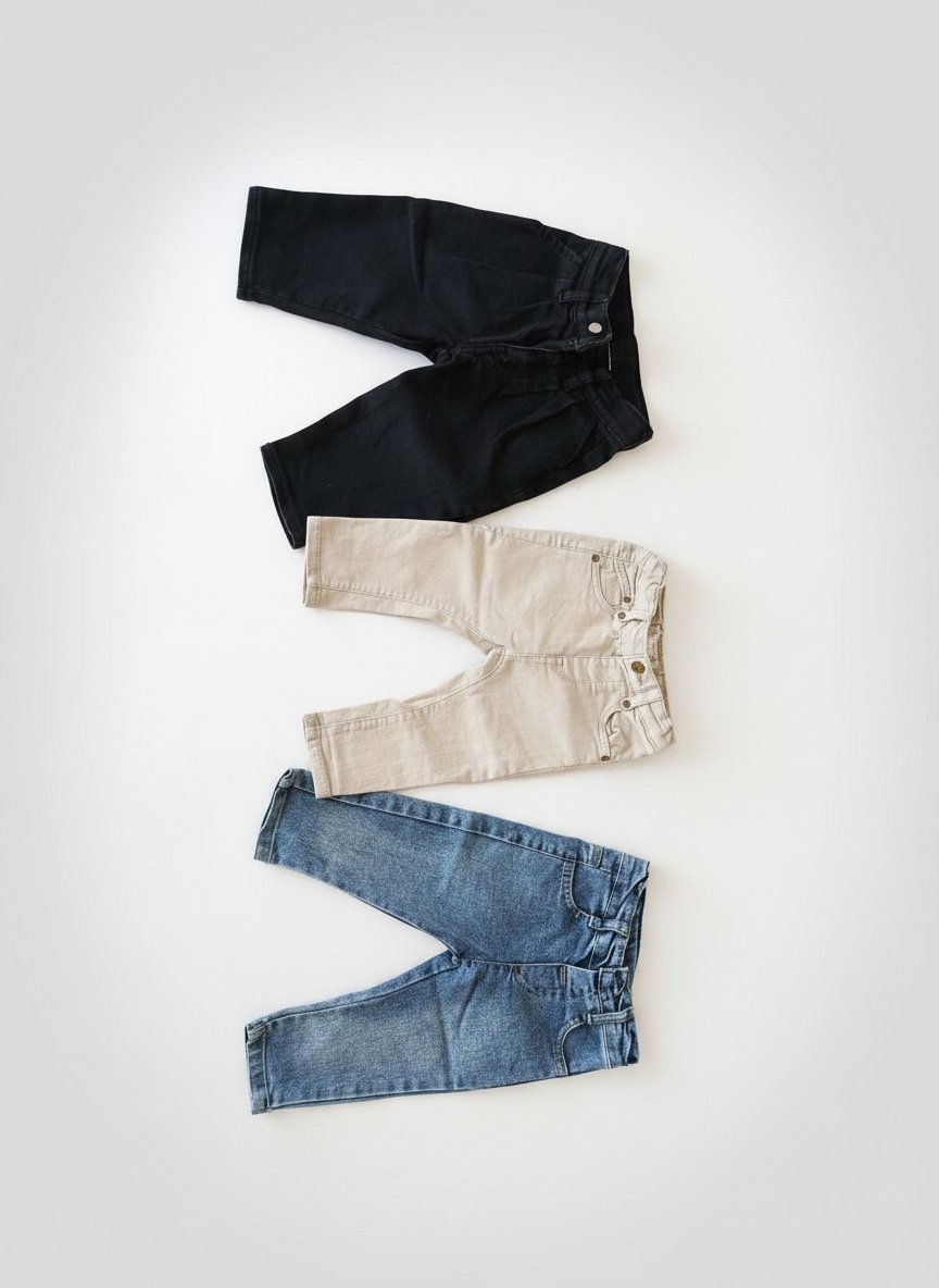 3 pantalons. 6-9mois 