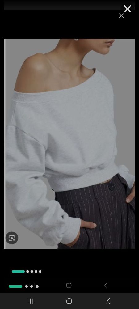 Sweat shirt sport chic gris clair de la marque H&M 