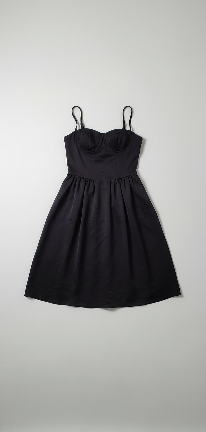 Robe noir corset