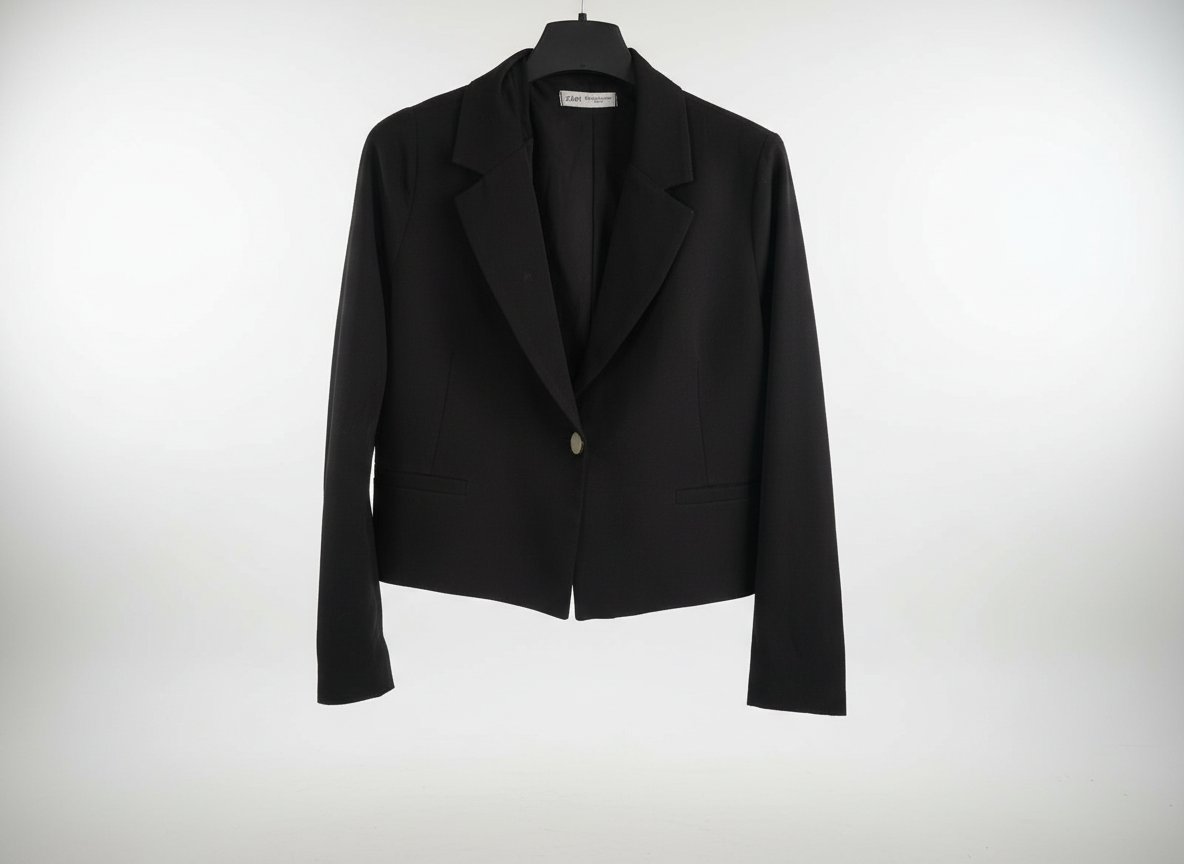 Blazer crop noir 