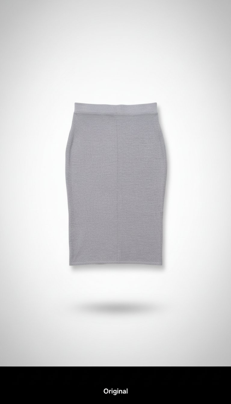 Jupe midi chic et confortable en maille