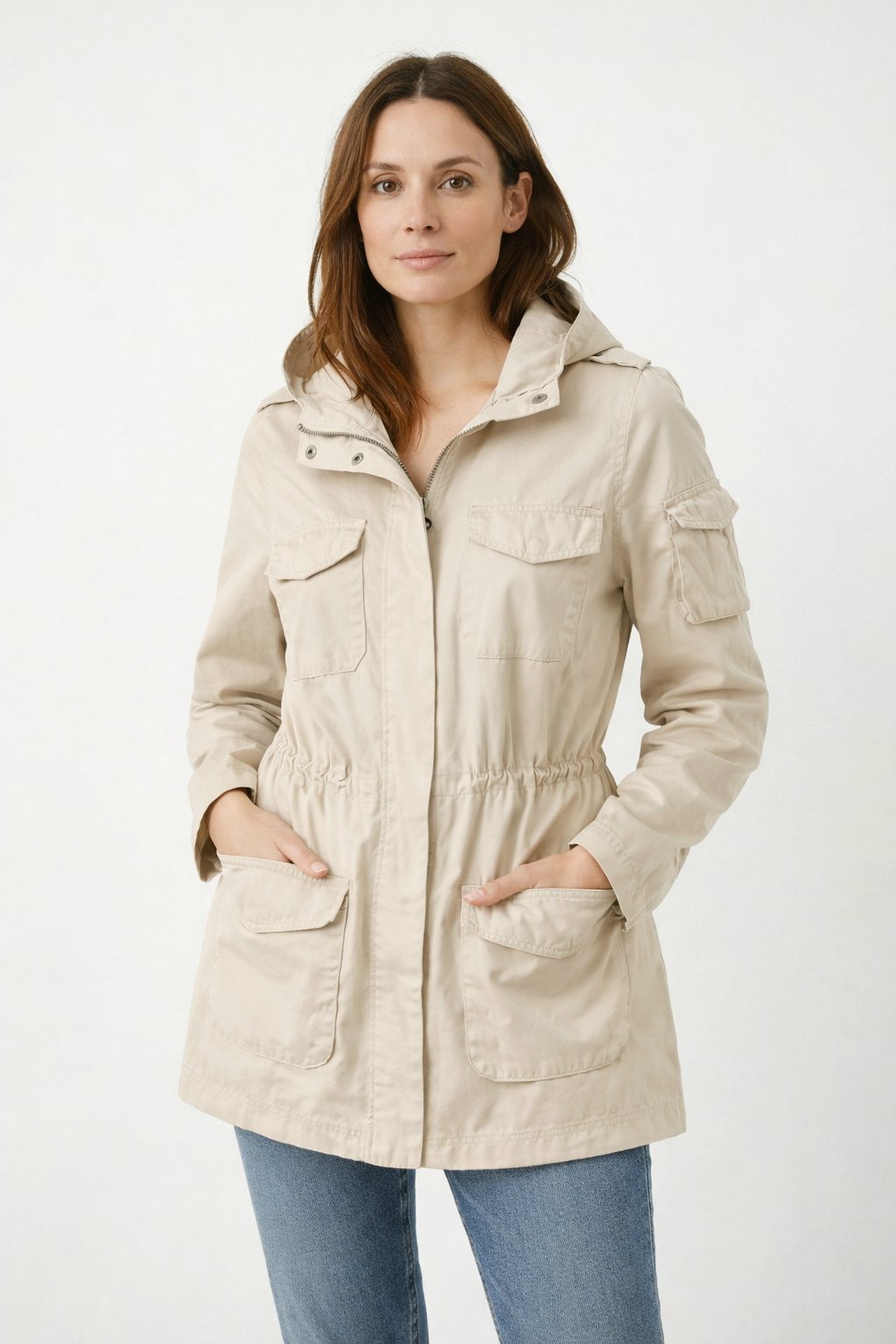 Parka Légère H&M Beige – Taille 38 ⏳️🔥