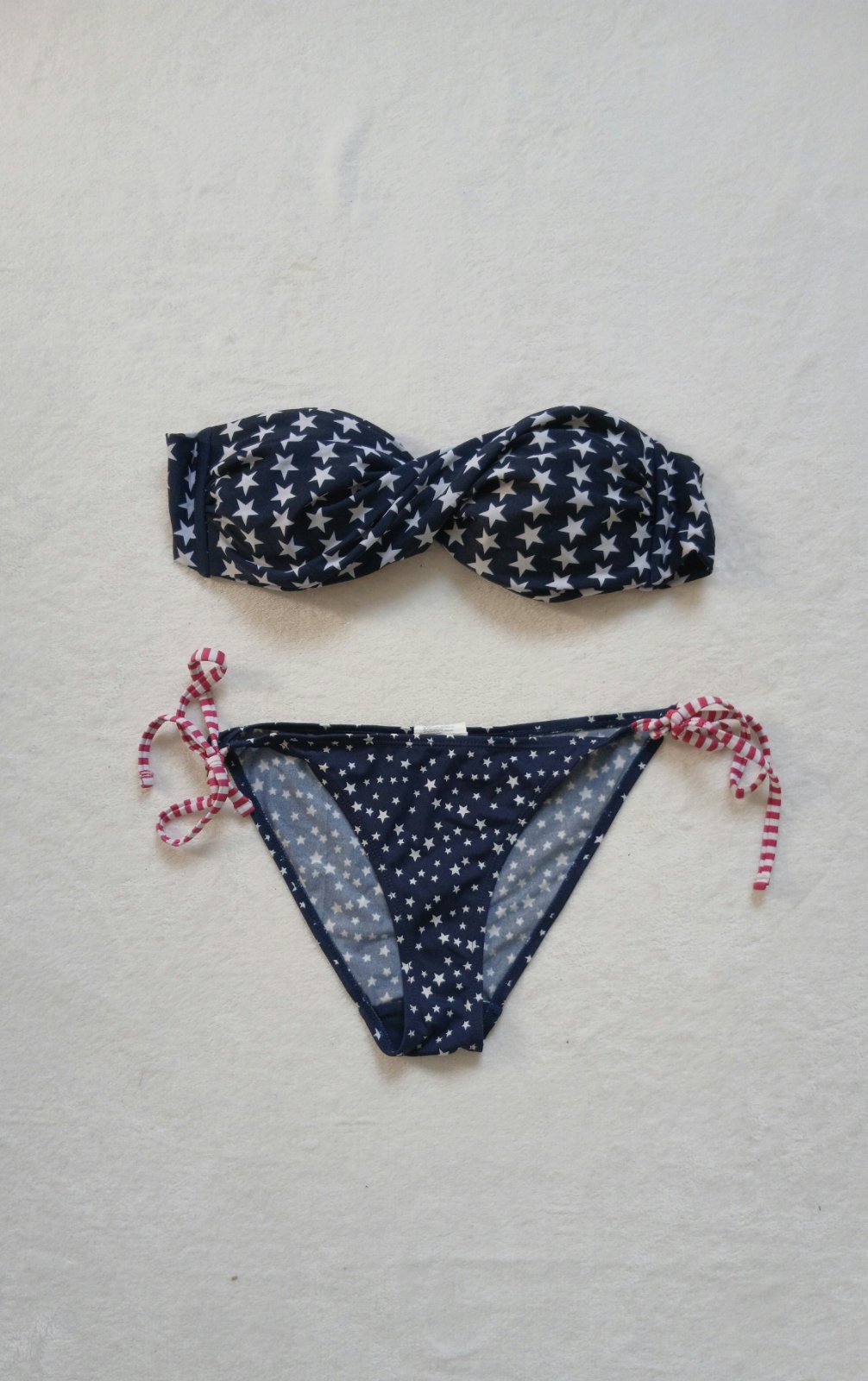 Bikini Multiblu à Motif Étoiles - Look Pin-up