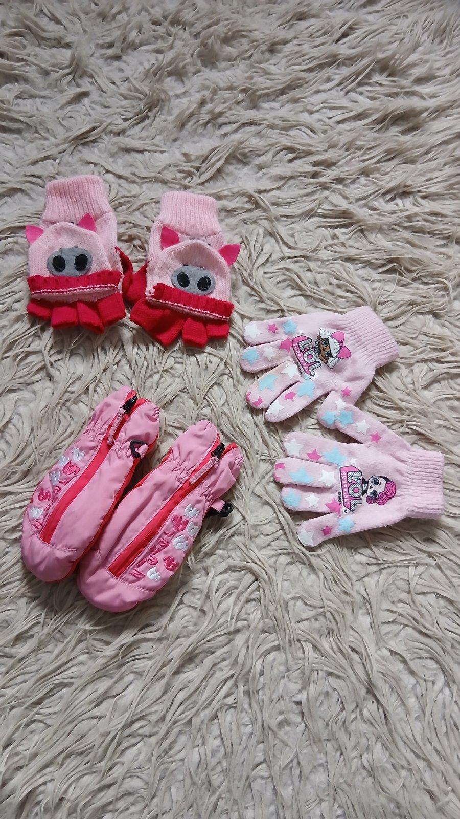 3 gants Bébé Fille | 12-18 mois | + cadeau 🎁🧸🧤