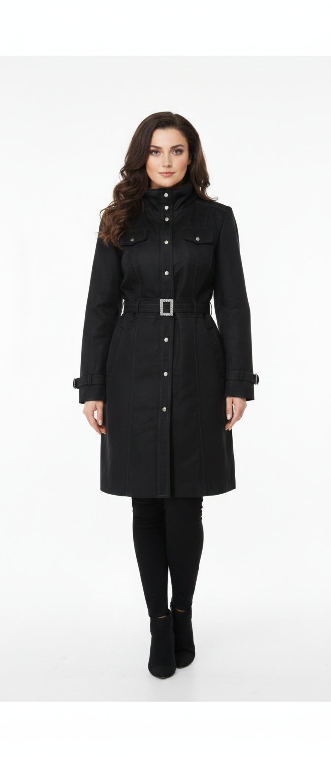 Manteau long femme noir ❄️