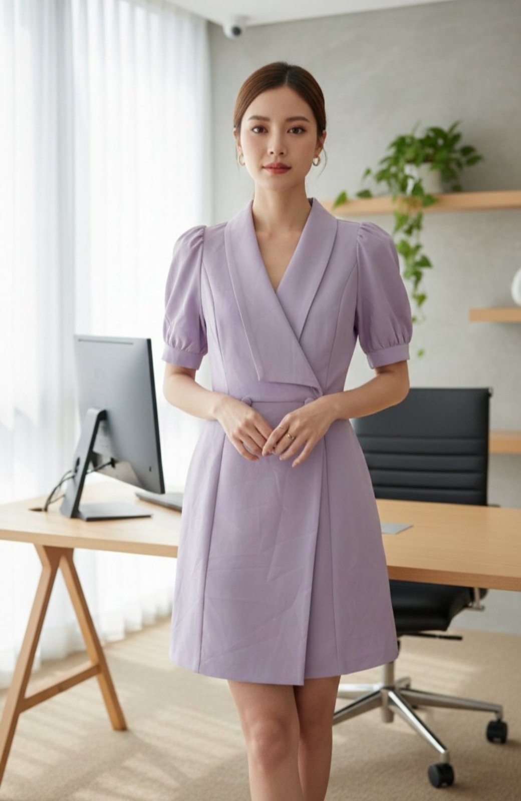 Robe lavande tendance – chic & élégante 💜💜