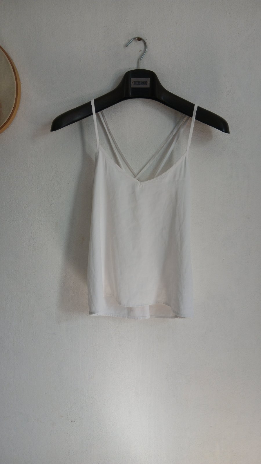Débardeur blanc Hollister avec dos croisé
