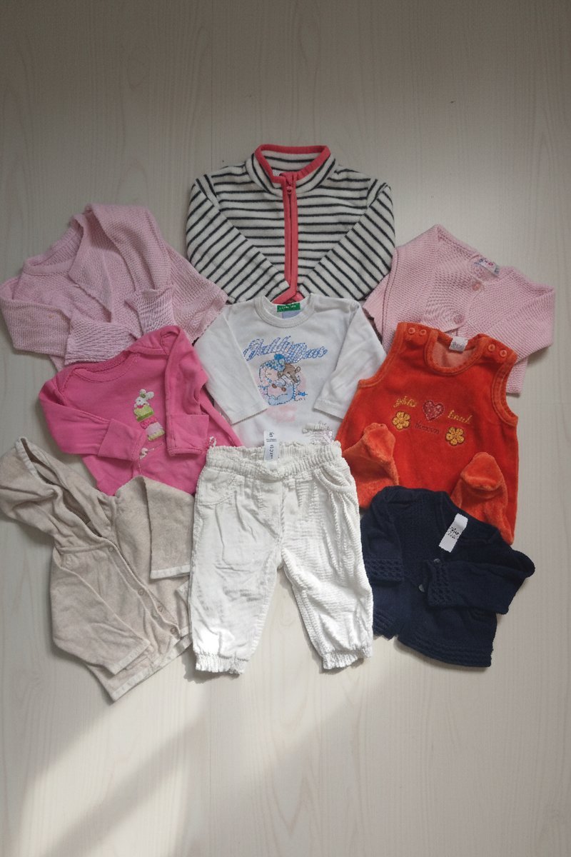 Pack bébé fille – 9 pièces_Naissance à 3 mois_Très bon état
