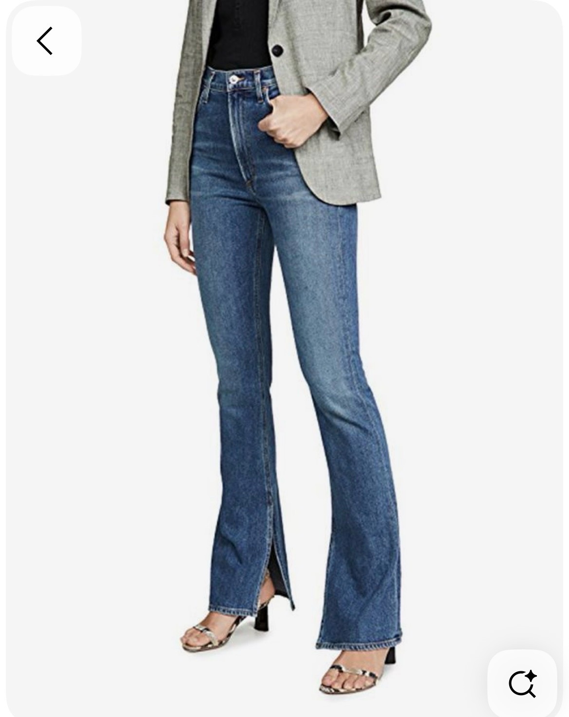 Jean avec fentes Zara