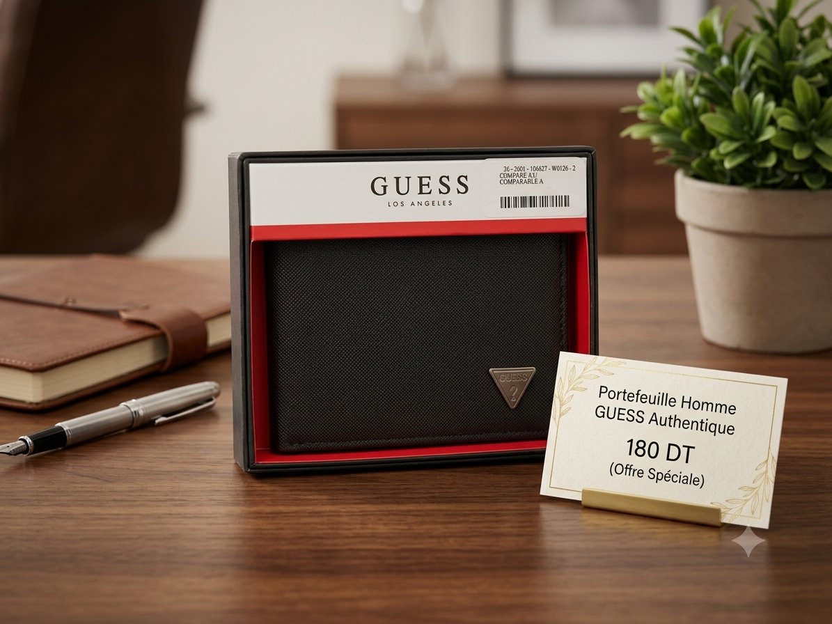 Portefeuille homme GUESS authentique 