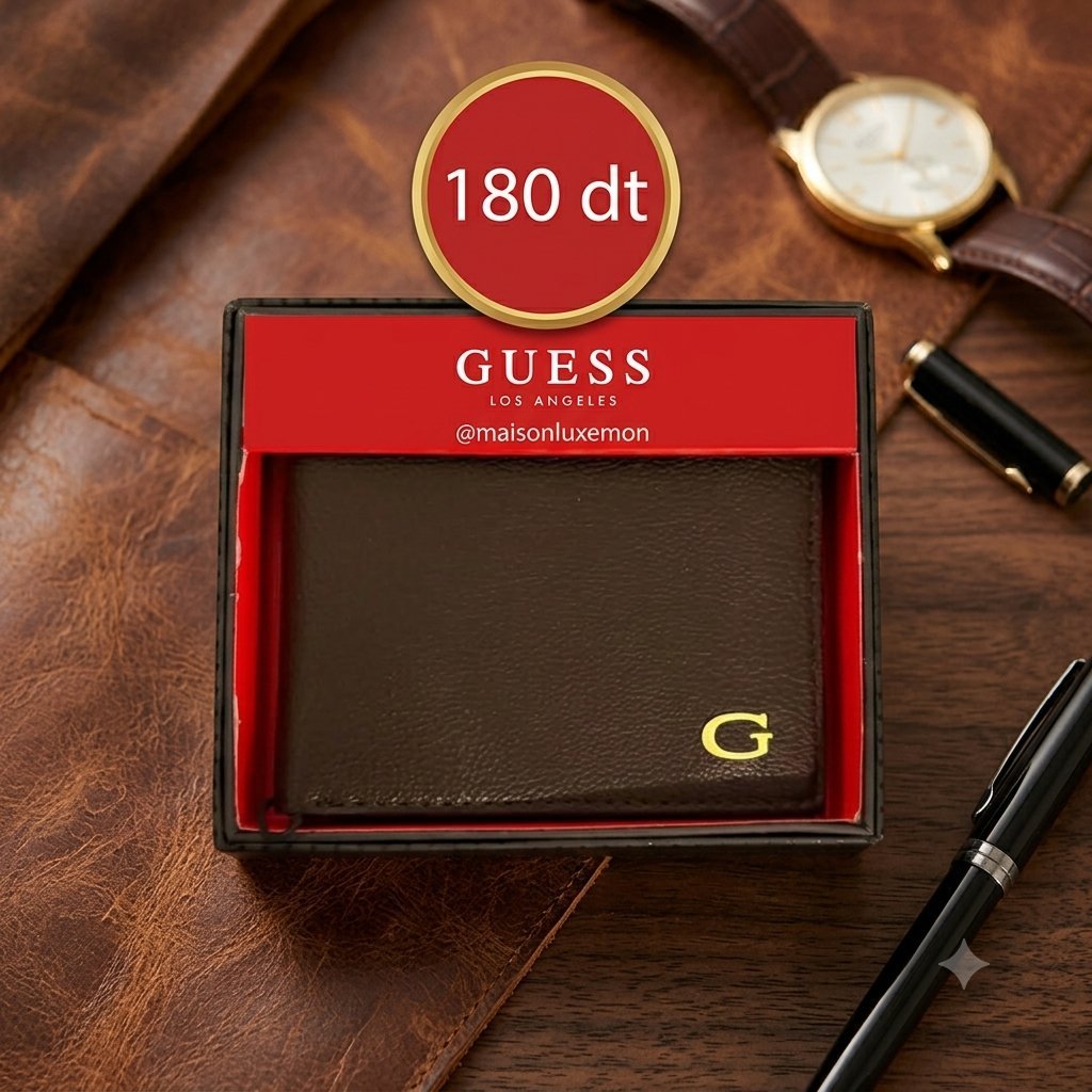 Portefeuille homme marron 