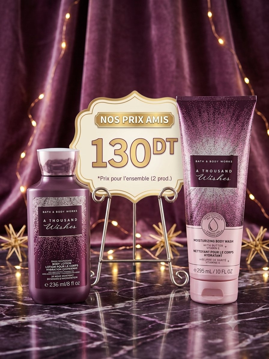 Lot soins corporelle de la marque A THOUSAND WISHES 