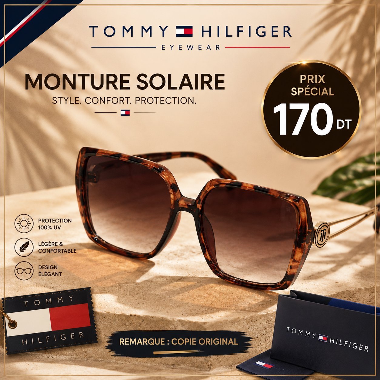 Monture solaire COPIE ORIGINAL pour femme 
