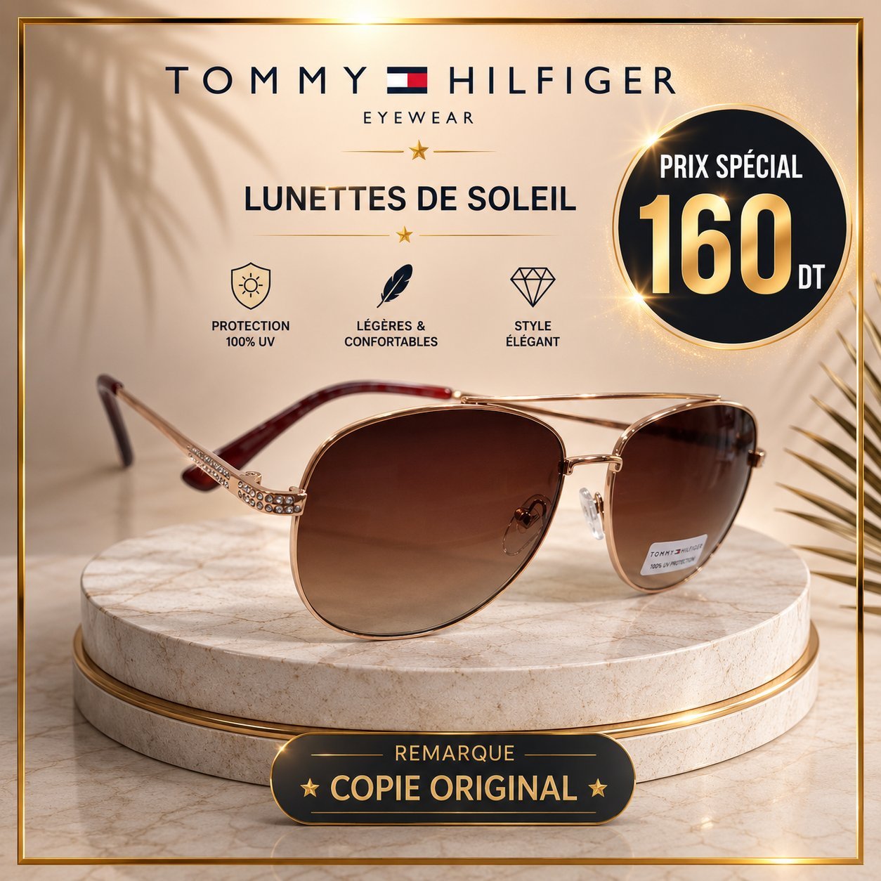 Monture solaire femme COPIE ORIGINAL 
