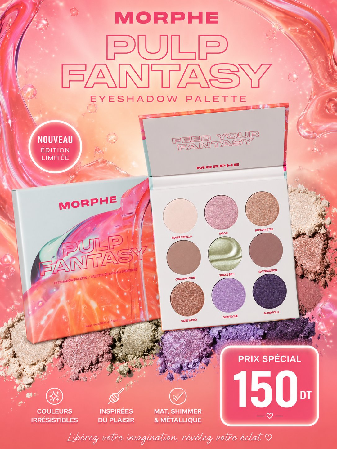 Palette fard a paupière 