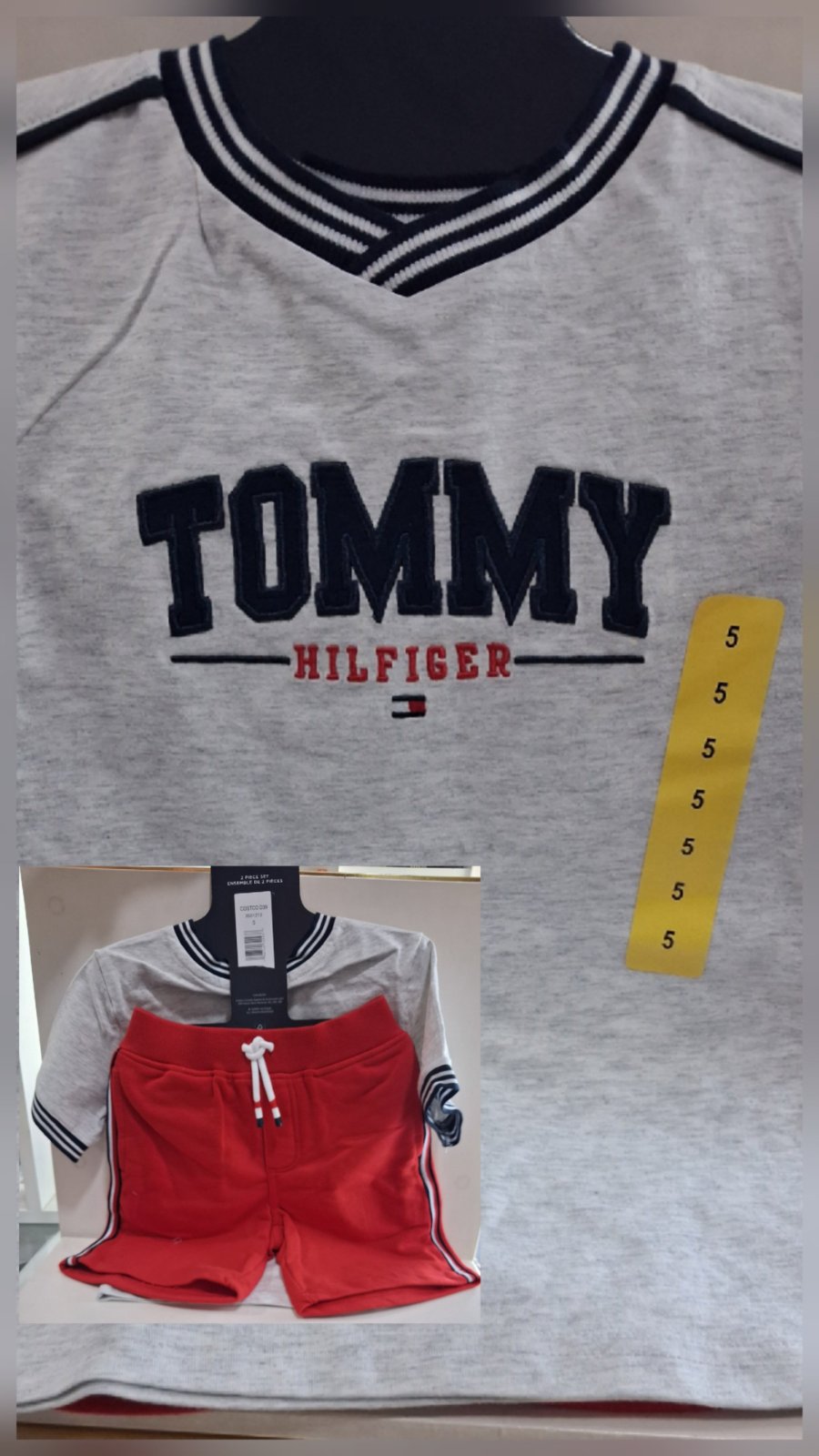Set enfant pour garçon a l'âge de 5 ans de la marque TOMMY HILFIGER 