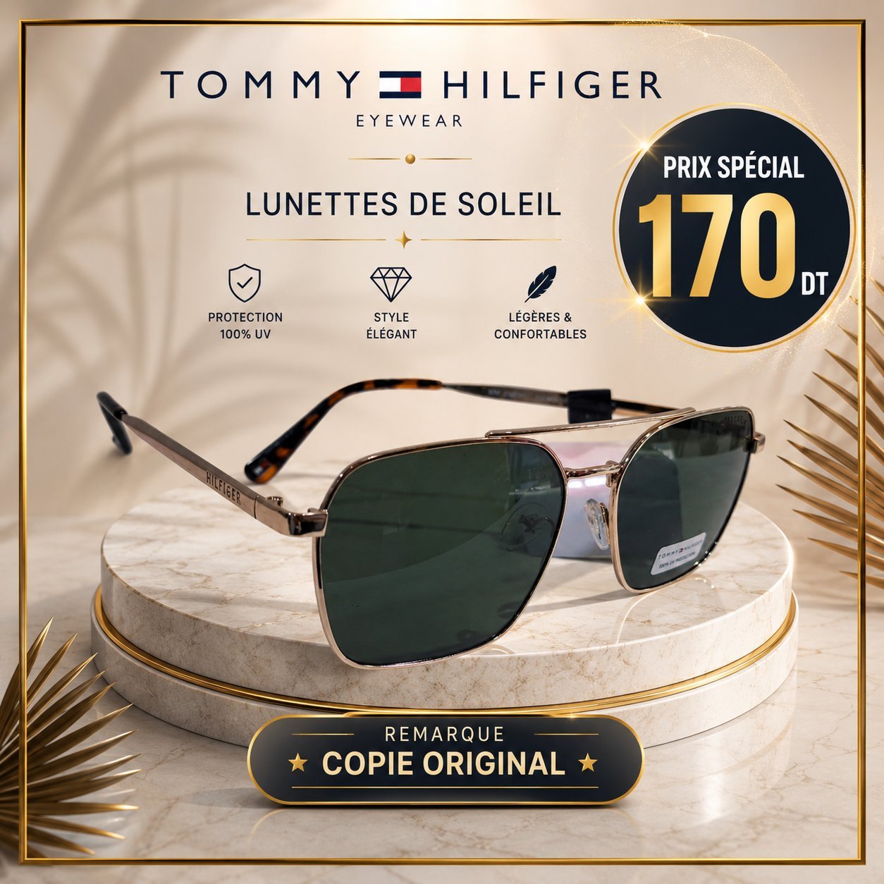 Monture solaire pour homme COPIE ORIGINAL 