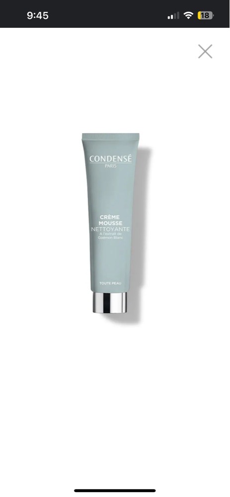 Crème mousse nettoyannte de la marque CONDENSÉ PARIS