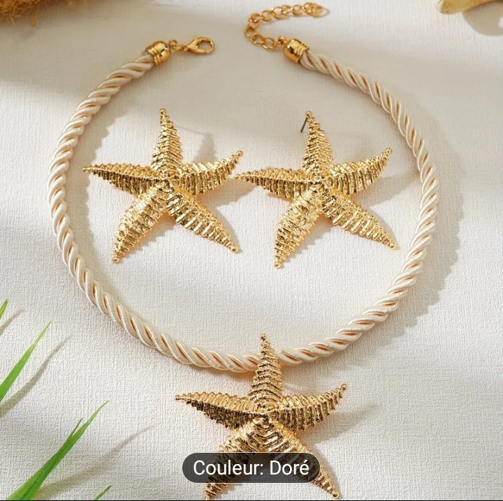 Parure étoile importé shein france 