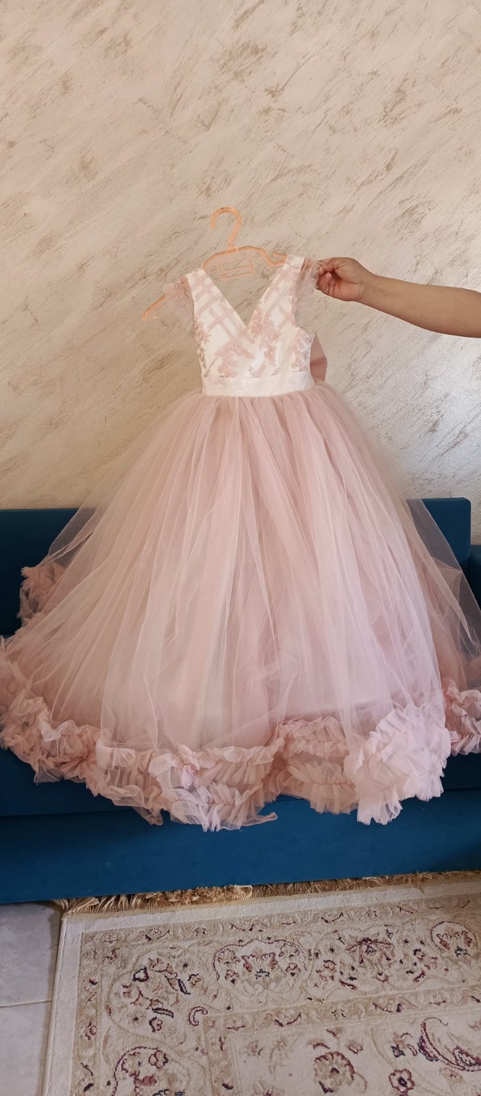 Robe de soirée longue 6/7/8 ans