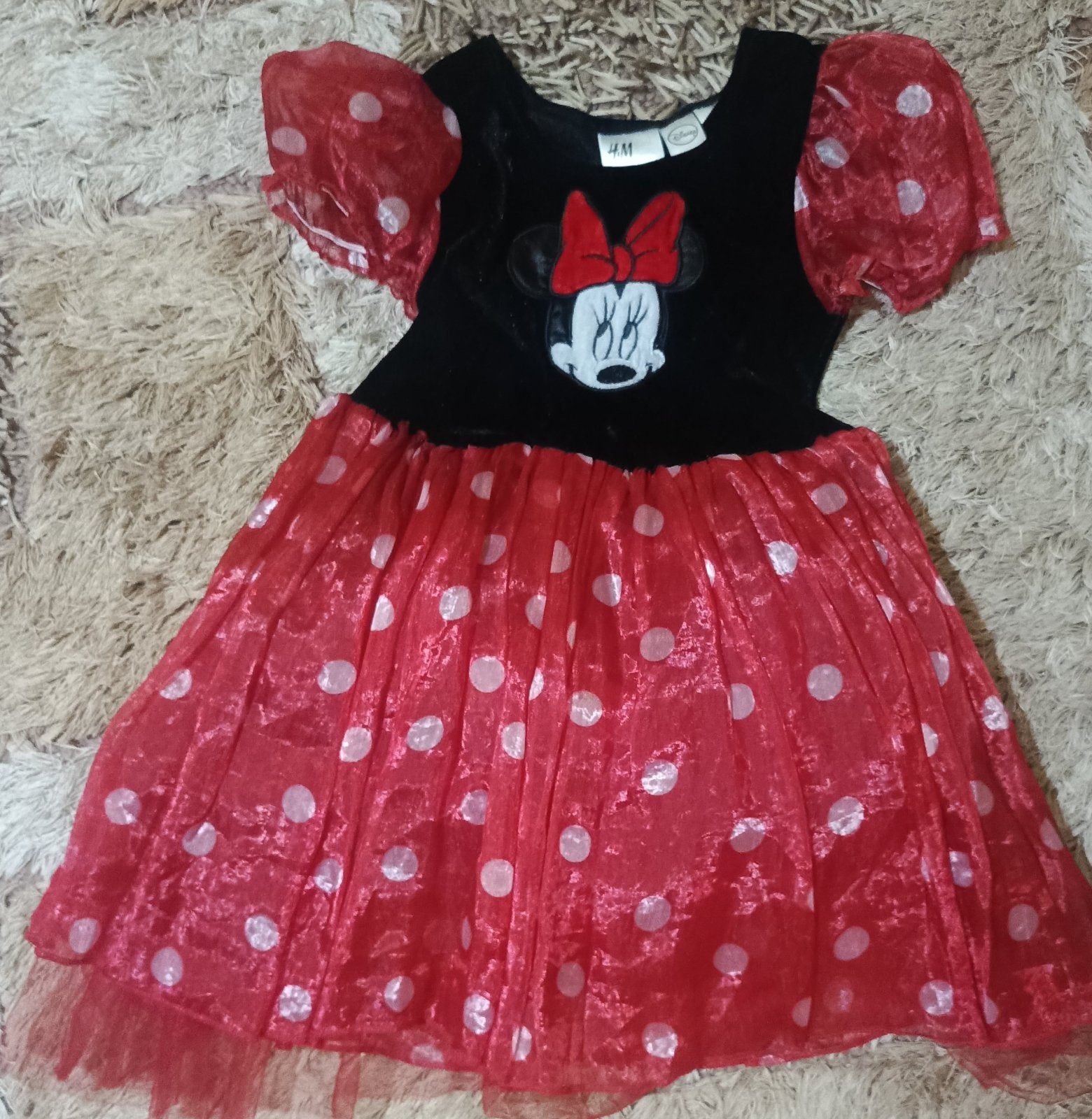 Robe minnie mouse pour fillette 3/4ans
