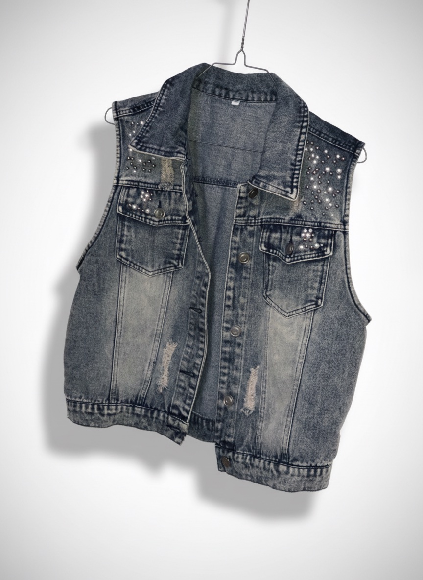 Gilet en jean sans manches – Taille M