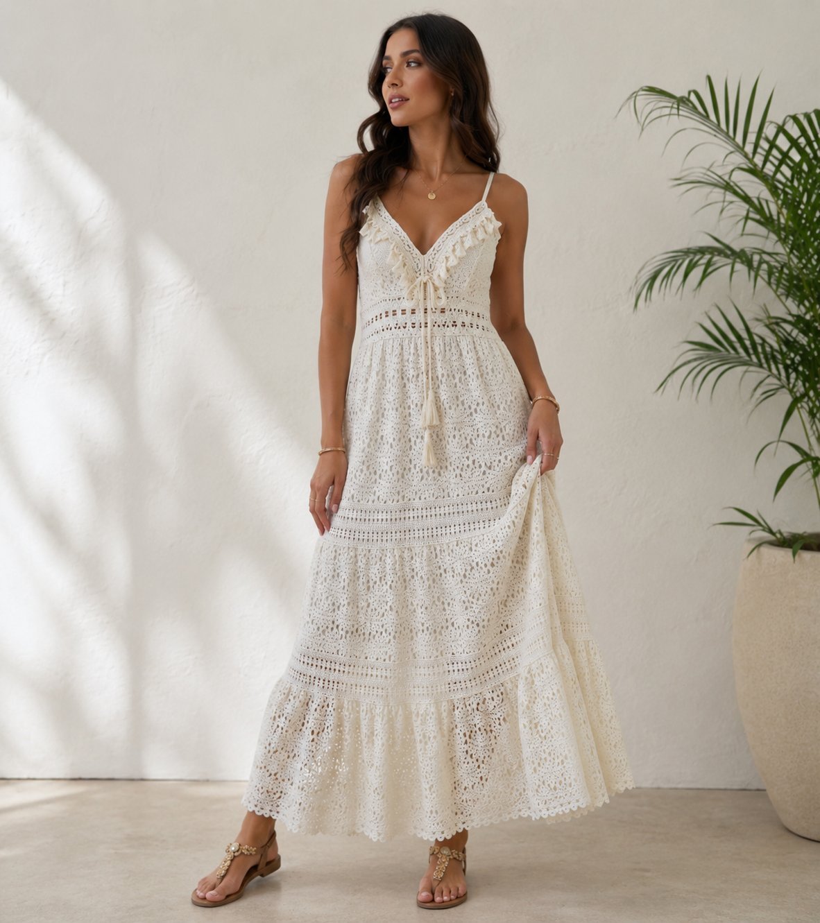 Robe dentelle ajourée / crochet