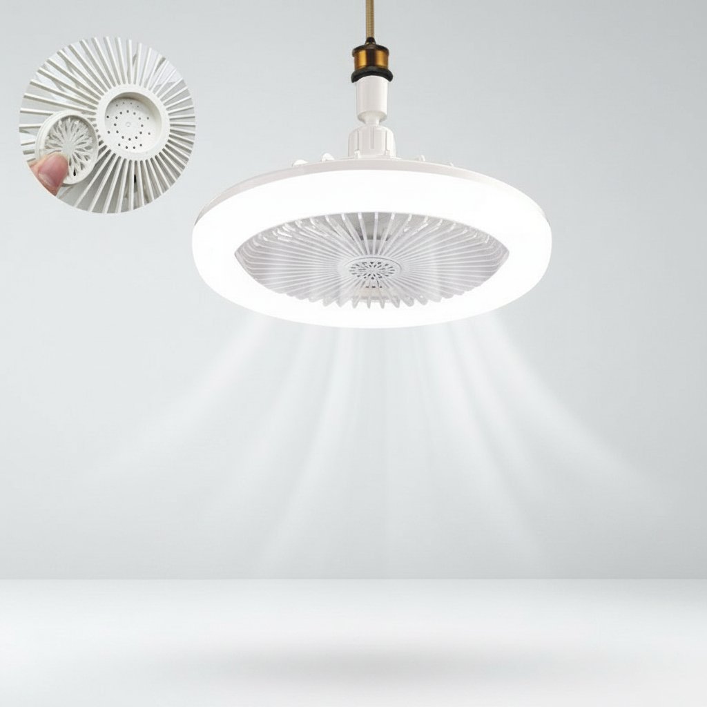 Ventilateur LED Compact avec Télécommande