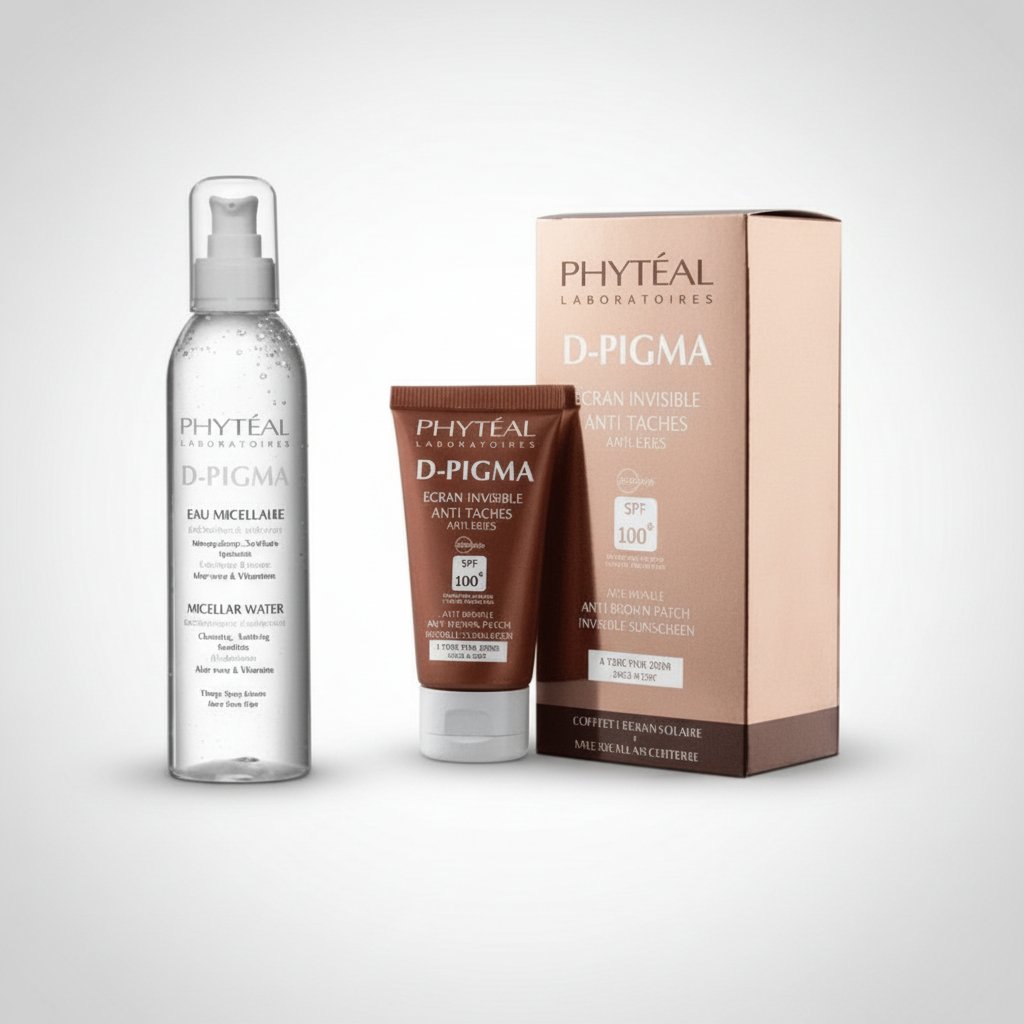 PHYTEAL Dpigma ecran invisible SPF100+ 50ml + dpigma eau micellaire a l’aloe Vera 