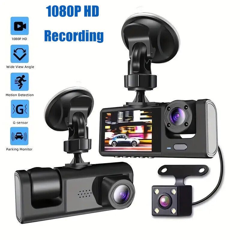 Dashcam Double Objectif Full HD 1080P 