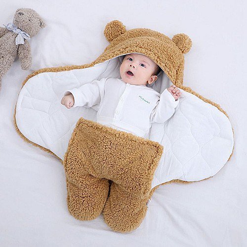 Port Baby Fur Matelassé en Fibre et Satin👶🏻