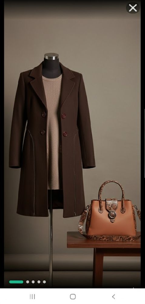 Joli manteau Cachemire Marron foncé 🤎
