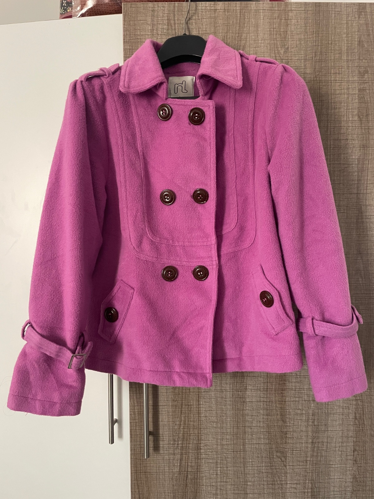 Manteau trench rose 