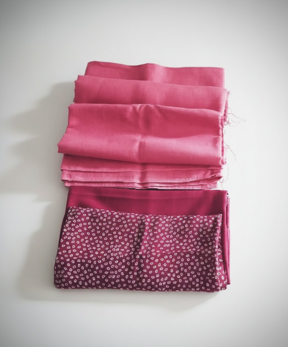 LOT DE 2 COUPONS DE TISSU LIN ET CRÊPE 🛍