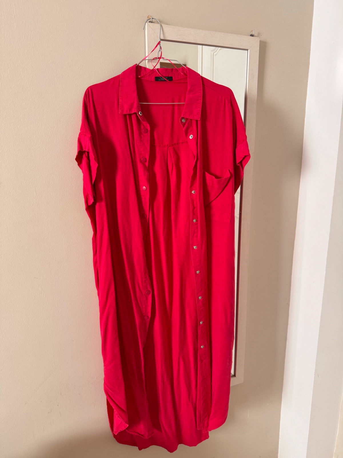 Robe rose fluide