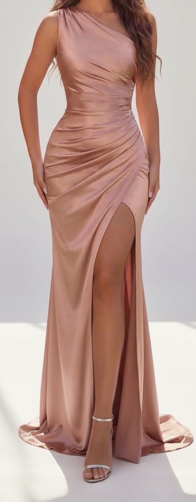 Robe de soirée satinée