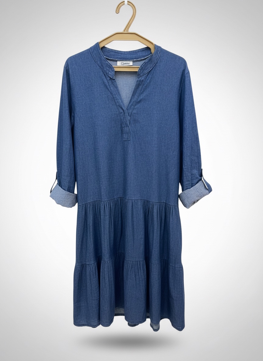Robe en jean fluide bleu – Taille 40/42