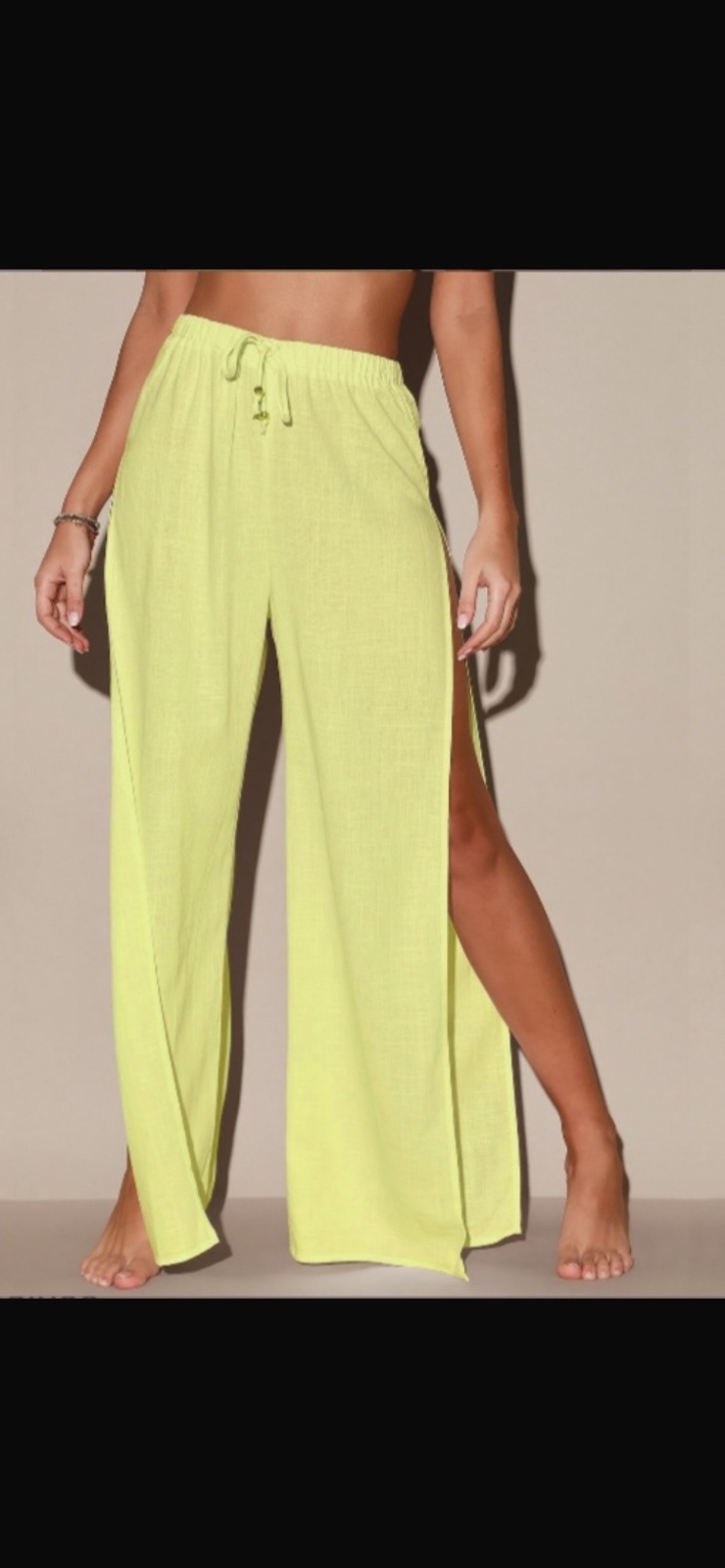 Pantalon Large Vert pistache – Taille XL