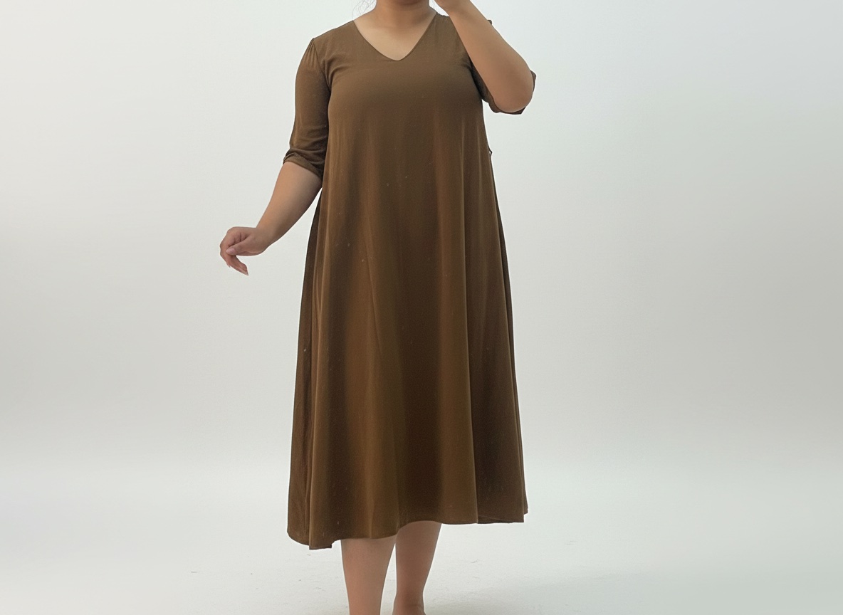 Robe longue marron – Taille 40