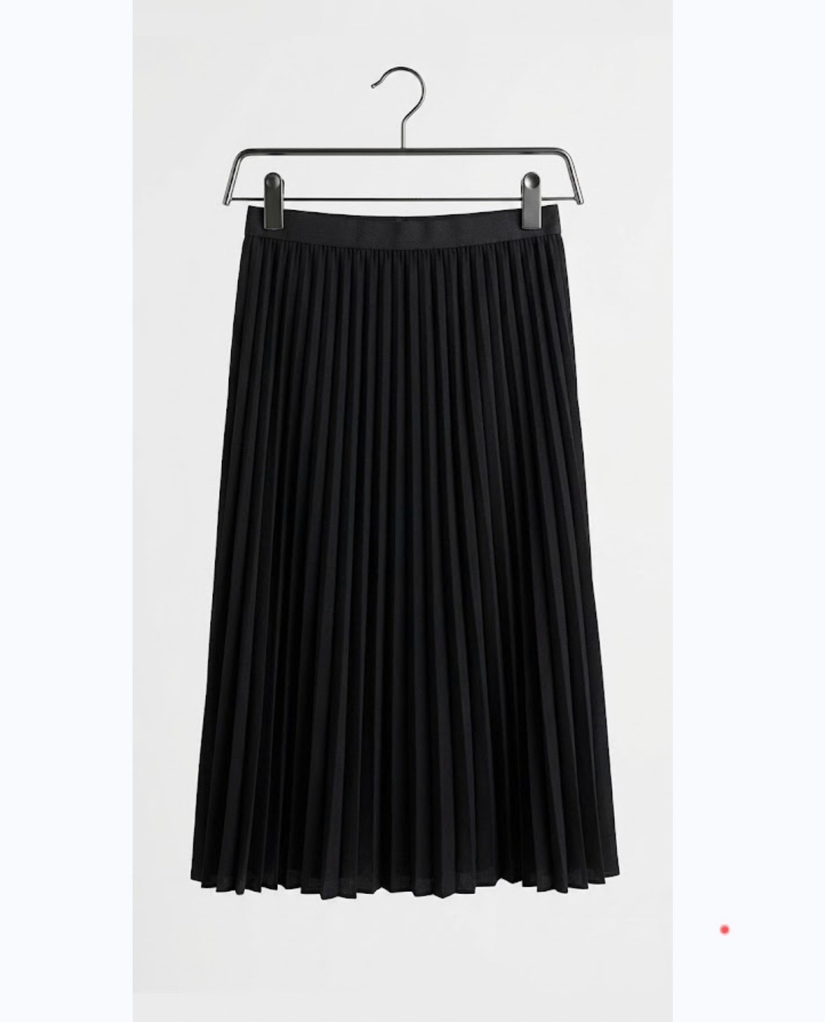 Jupe Midi Plissée Noire Élastiquée 🖤